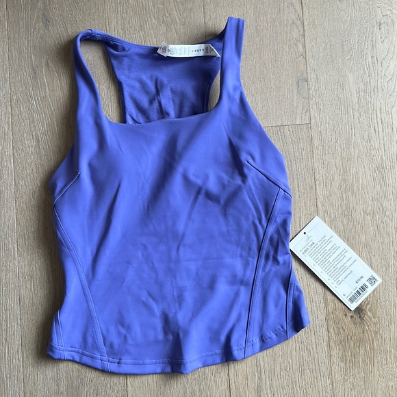 lululemon athletica Tops - instill tank charged indigo size 6 lululemon nwt